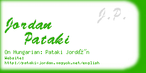 jordan pataki business card